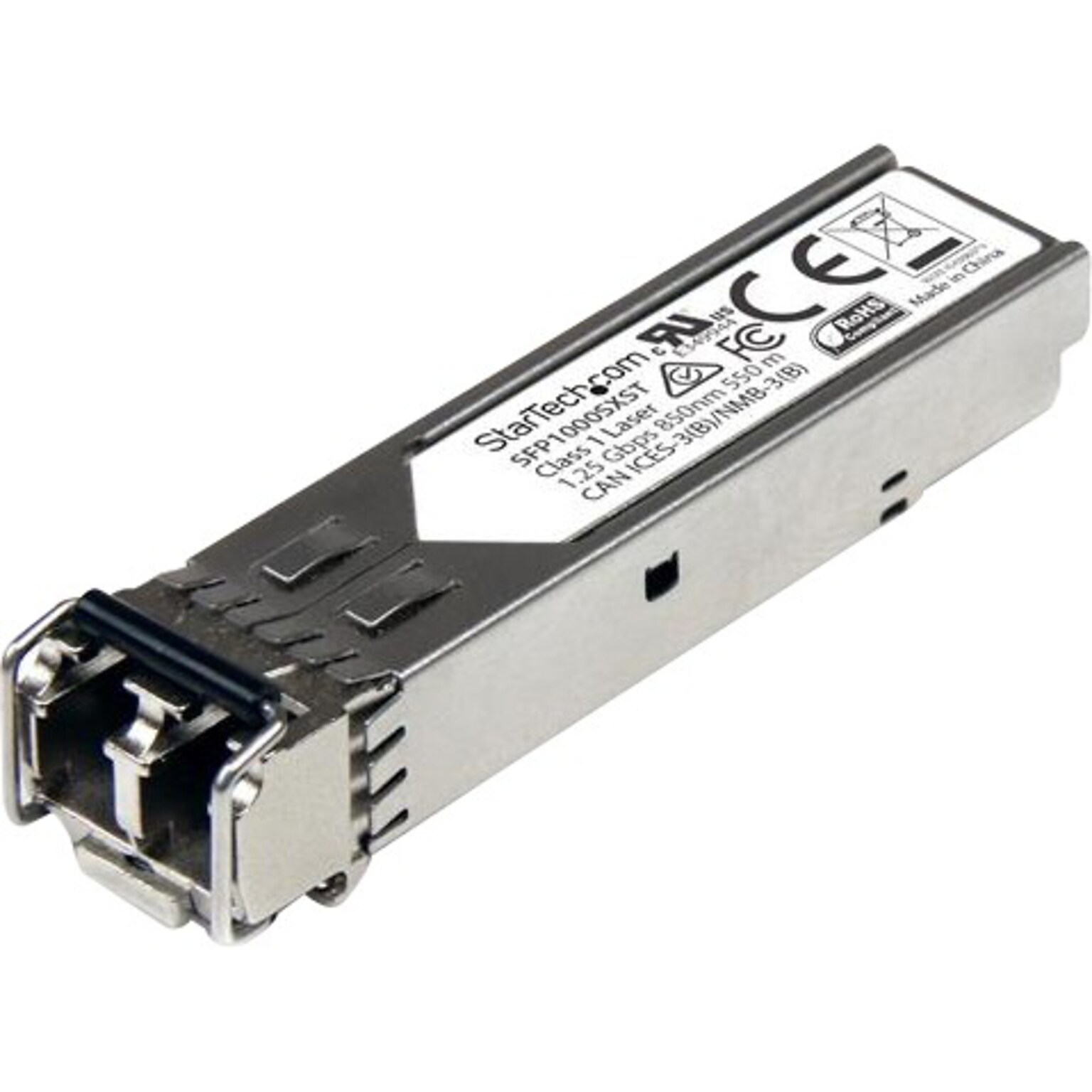 StarTech MSA Compliant 1000Base-SX SFP, Gigabit SFP Module, Multimode SFP Transceiver, LC, 550 m (1804 ft), 850nm (SFP1000SXST)