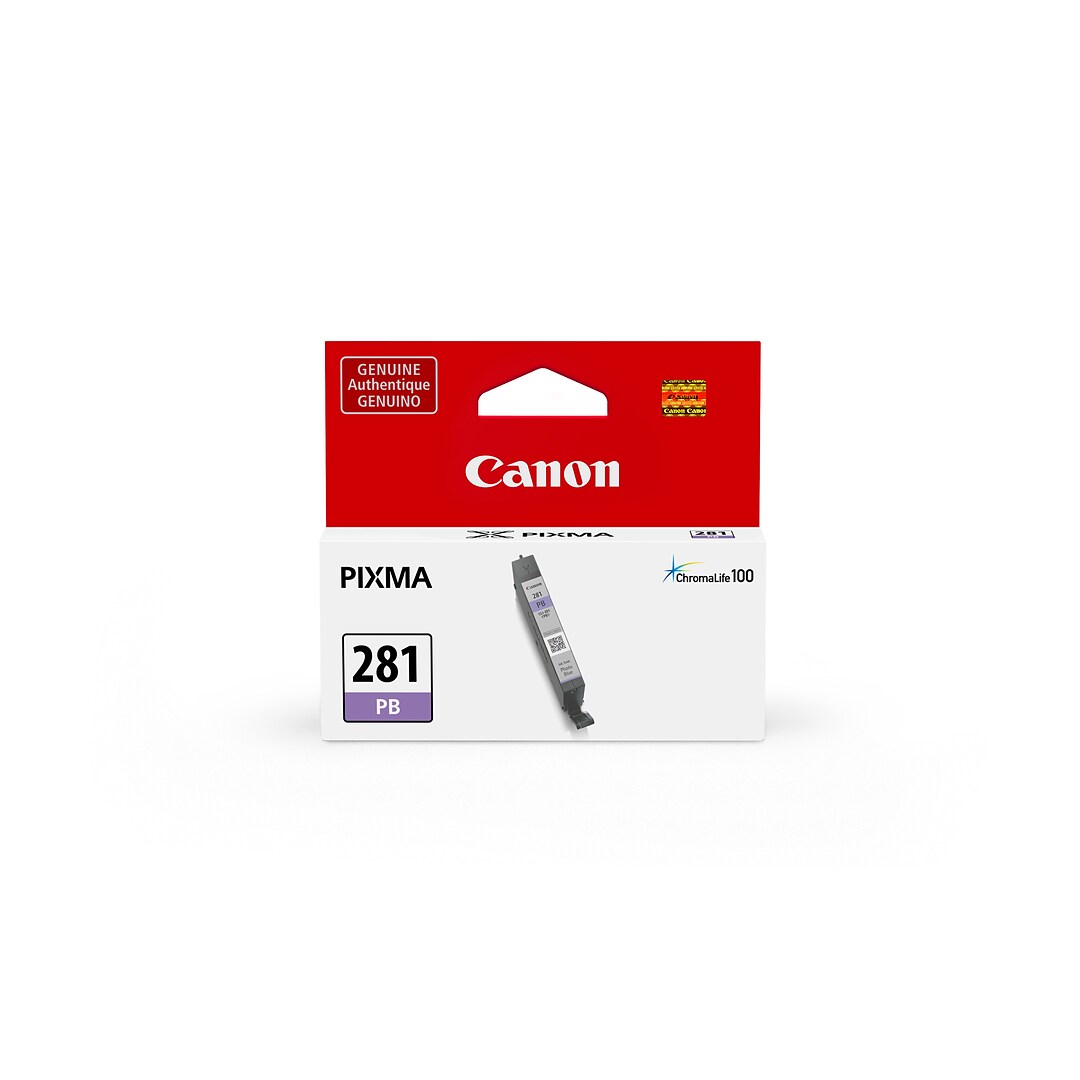 2091C006 Genuine Canon CLI-281 5-Color Ink Tank Combo Pack with 5 x 5 Photo Paper 2021C001 + Canon PGI-280 XL Pigment Black Ink Tank 