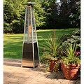 Hanover 7-Ft. 42,000 BTU Pyramid Propane Patio Heater in Stainless Steel
