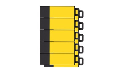 Centon USB 2.0 Datastick Pro2 (Yellow), 8GB, 10 Pack