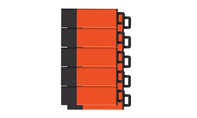 Centon USB 2.0 Datastick Pro2 (Red/Orange), 16GB, 10 Pack