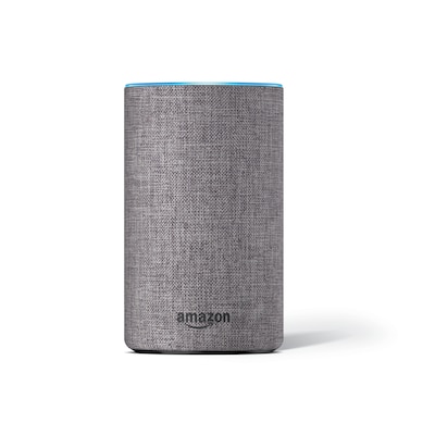 Amazon Echo (2nd generation), Heather Gray Fabric