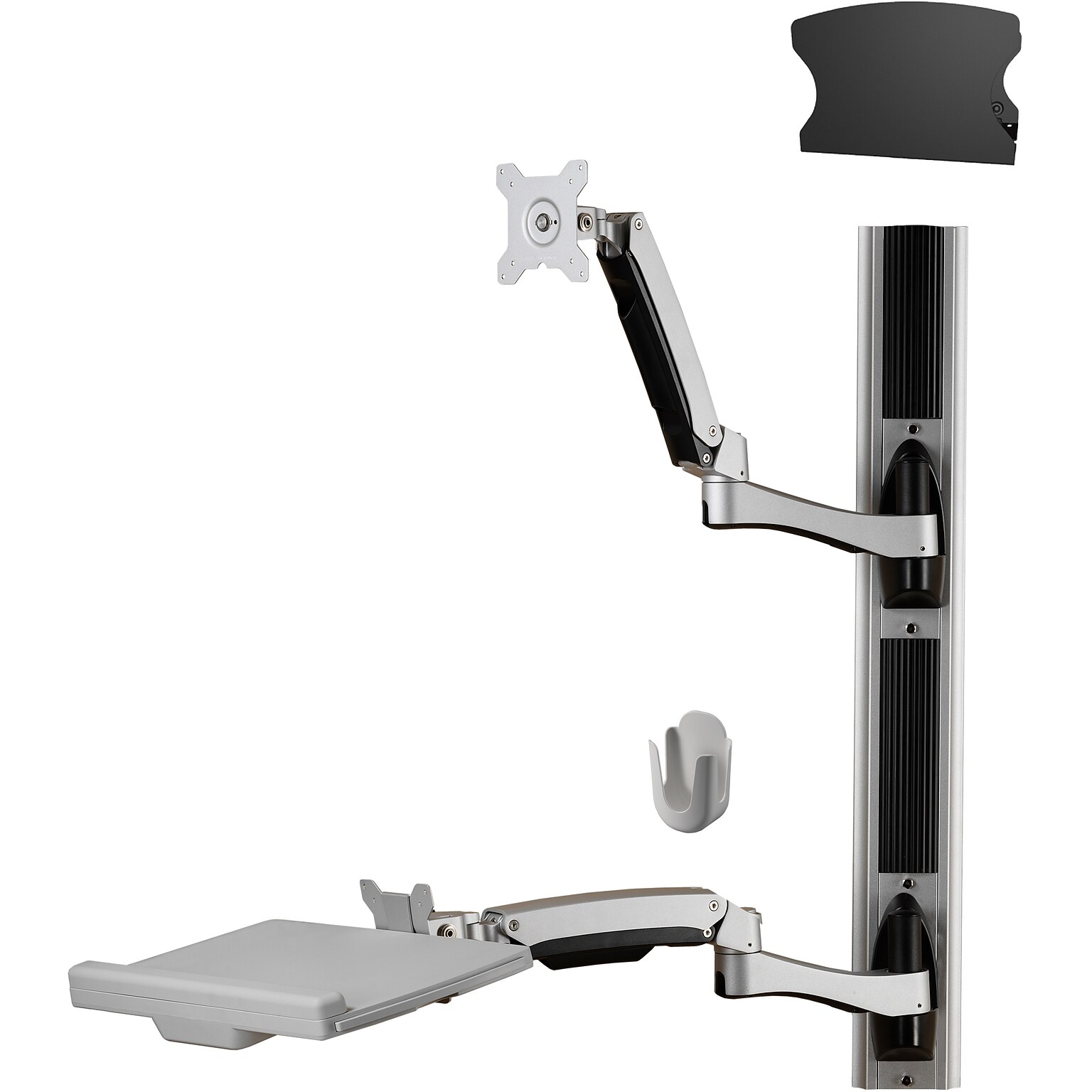 Amer Monitor Mount, Up to 24, Black/Silver (AMR1AWSV3)