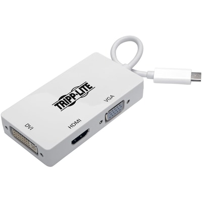 Tripp Lite USB C to HDMI / DVI / VGA Multiport Adapter 4K USB Type C to HDMI, USB-C, USB Type-C (U44