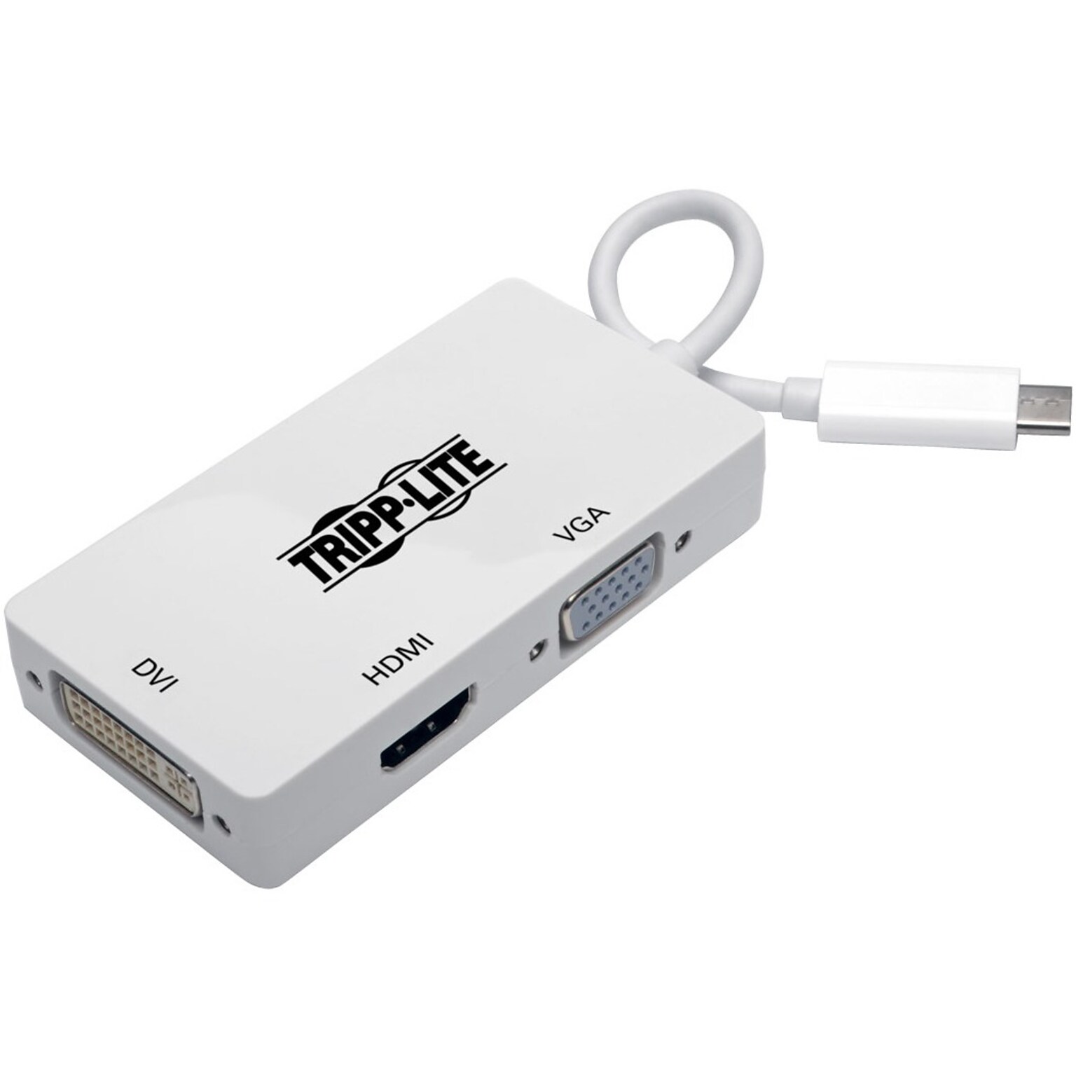 Tripp Lite USB C to HDMI / DVI / VGA Multiport Adapter 4K USB Type C to HDMI, USB-C, USB Type-C (U444-06N-HDV4K)