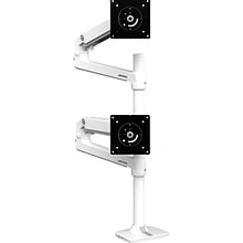 Ergotron LX Adjustable Monitor Arm, Up to 40, White (45-509-216)