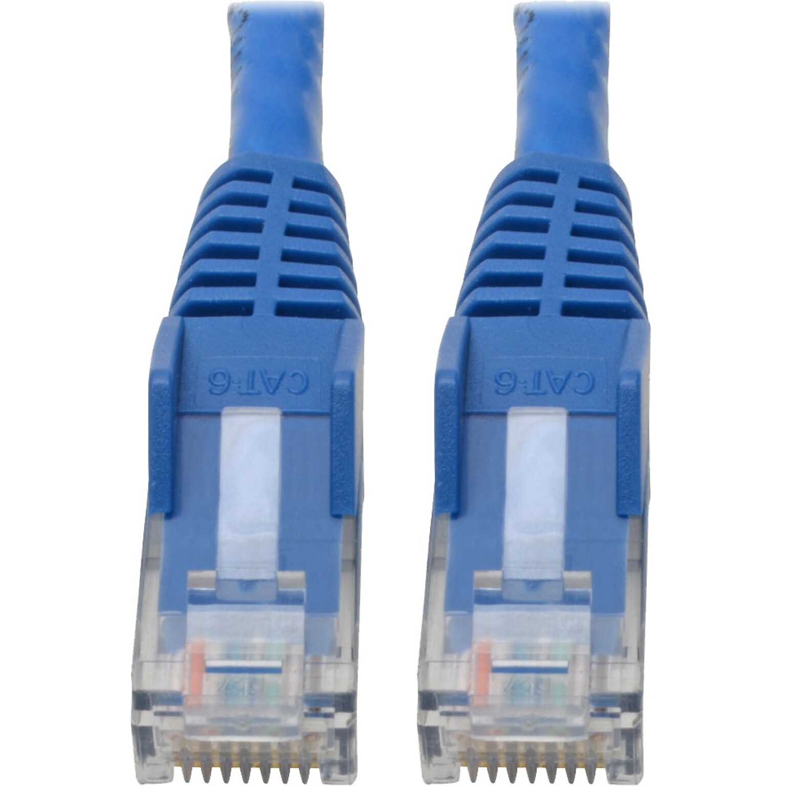 Tripp Lite Cat6 GbE Gigabit Ethernet Snagless Molded Patch Cable UTP Blue RJ45 M/M 6in 6 (N201-06N-BL)