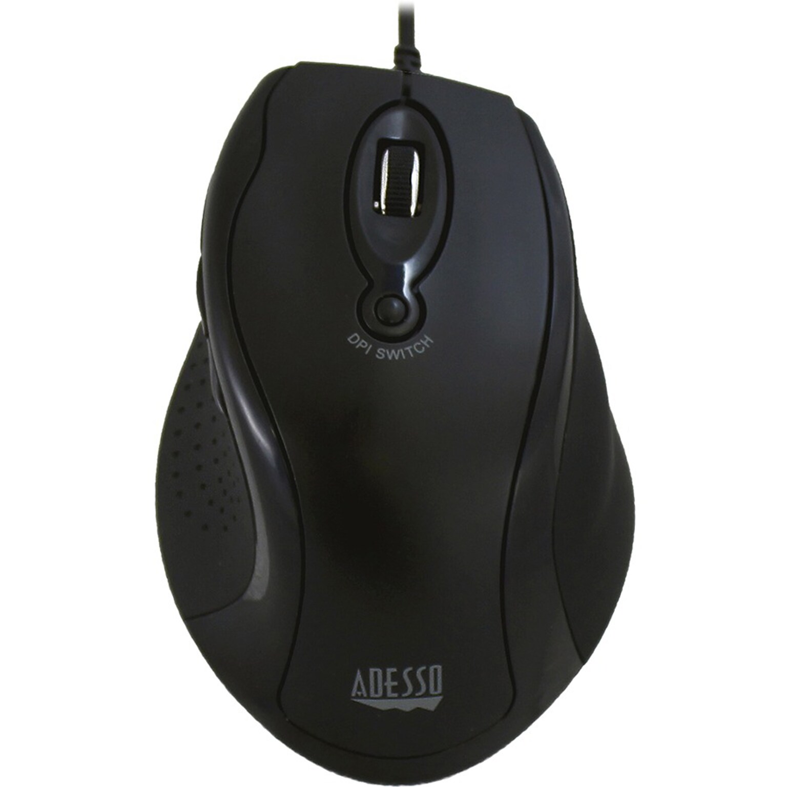 Adesso iMouse G2 Ergonomic Ambidextrous Optical USB Mouse, Black