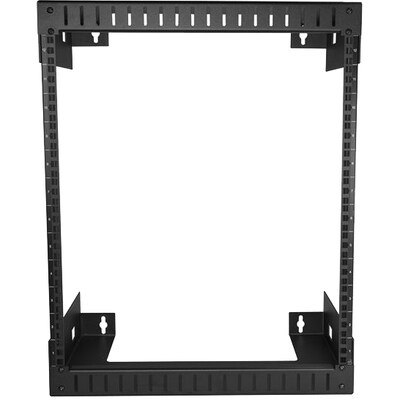 StarTech 12U Wall Mount Server Rack- Equipment rack, 12in Depth, Black (RK12WALLO)