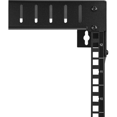StarTech 12U Wall Mount Server Rack- Equipment rack, 12in Depth, Black (RK12WALLO)