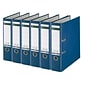 Leitz A4 Binders 3" 2-Ring A4 Binders, D-Ring, Blue, 6/Pack (1010PACK-BL)