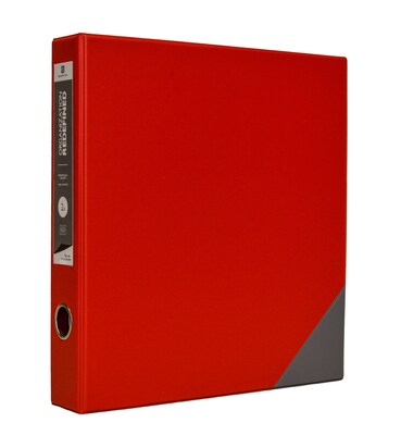 Bindertek Premium 2 3-Ring Vinyl Binder, Red (3EDB2-RD)