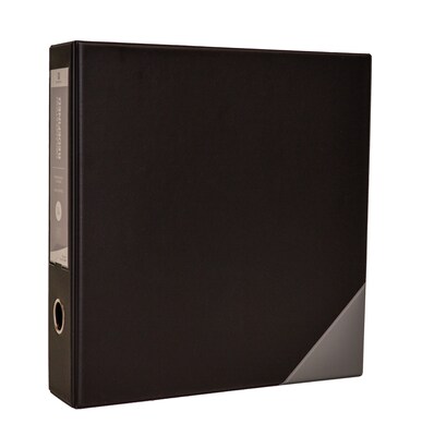 Bindertek Premium 3 3-Ring Vinyl Binder, Black (3EDB3-BK)