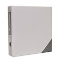 Bindertek Premium 3 3-Ring Vinyl Binder, White (3EDB3-WH)
