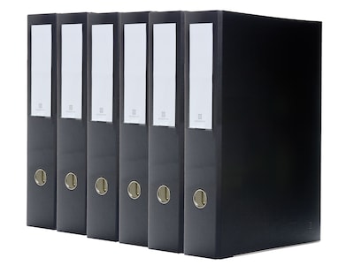 Bindertek Premium 3 3-Ring Legal Binders, Black, 6/Pack (3LGLPACK-BK)