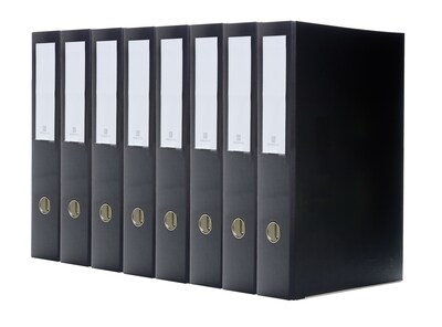 Bindertek Premium 1 1/2 3-Ring Legal Binders, D-Ring, Black (3LGSPACK-BK)