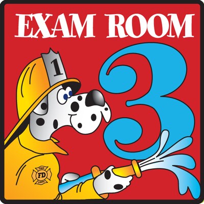 Clinton Industries Exam Room 3 Sign