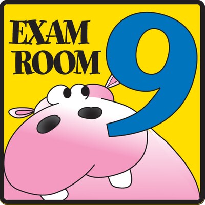 Clinton Industries Exam Room 9 Sign