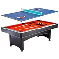 Hathaway™ Maverick 7 Pool Table With Table Tennis, Black/Red/Blue