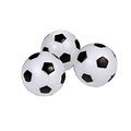 Hathaway 35mm Soccer Ball Style Foosball, Black/White, 3/Pack (BG1024)