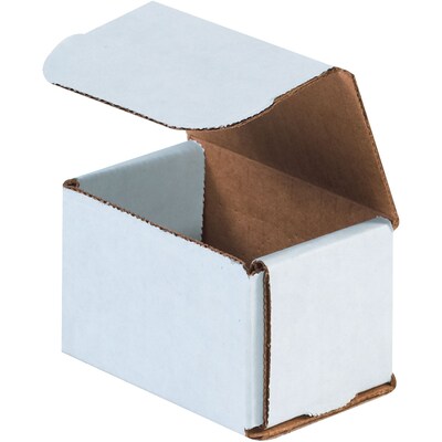 Corrugated Mailers, 3 x 2 x 2, White, 50/Bundle (M322)