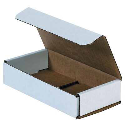 Corrugated Mailers, 10 x 6 x 2, White, 50/Bundle (M1062)