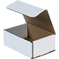 SI Products Corrugated Mailers, 6 1/2" x 4 1/2" x 2 1/2", White, 50/Bundle (MRx 5x )