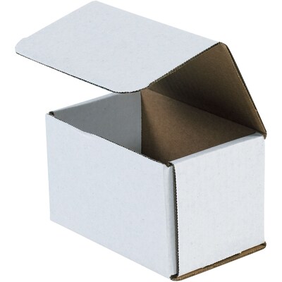 Partners Brand Corrugated Mailers, 5.5 x 3 1/2 x 3 1/2, White, 50/Bundle (BSMSOL)