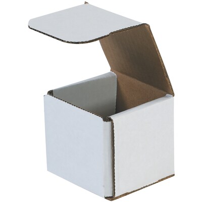 Corrugated Mailers, 7 x 7 x 6, White, 50/Bundle (M776)
