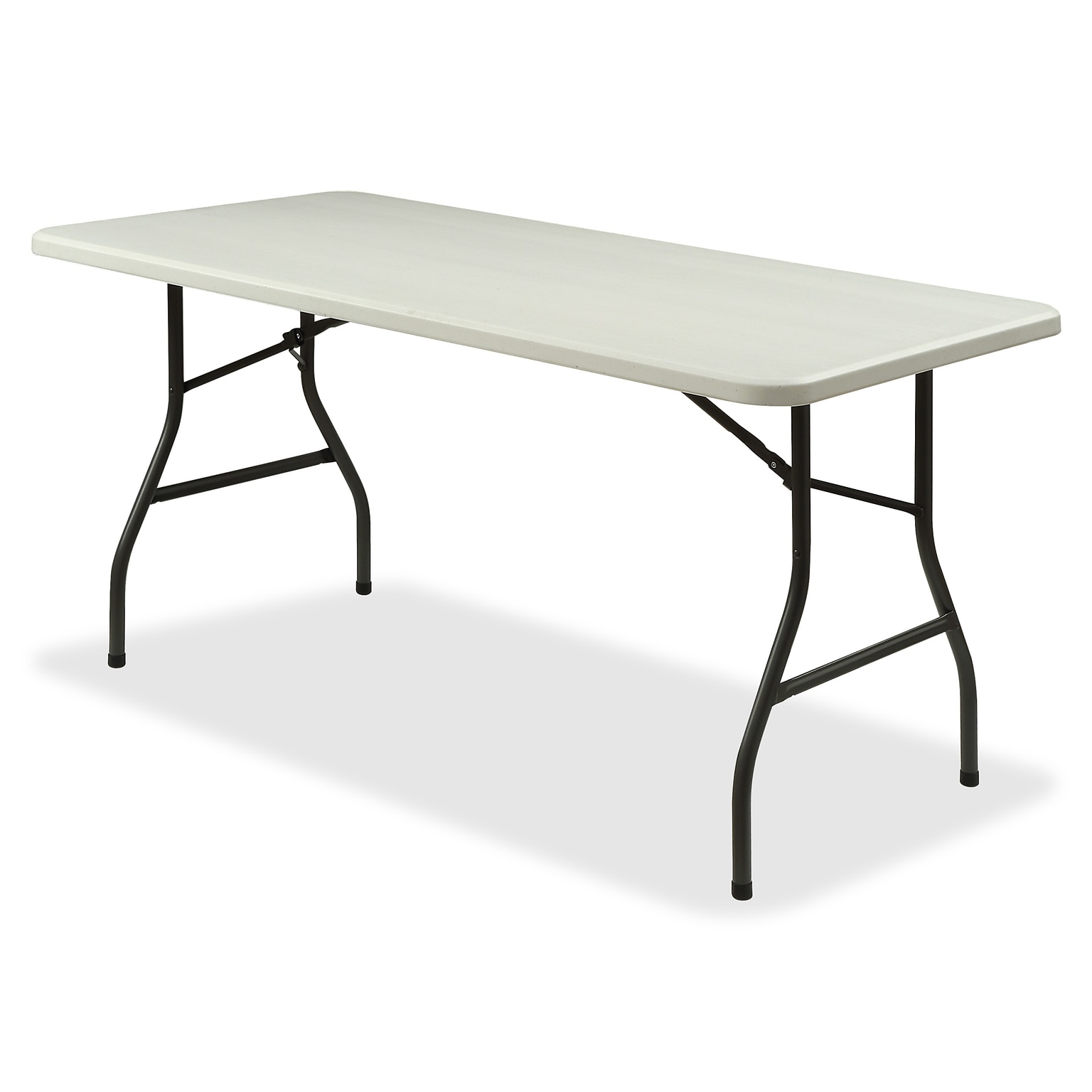 Lorell Extra-Capacity Ultra-Lite Folding Table, 30D x 72W x 29.3H, Gray (LLR12347)
