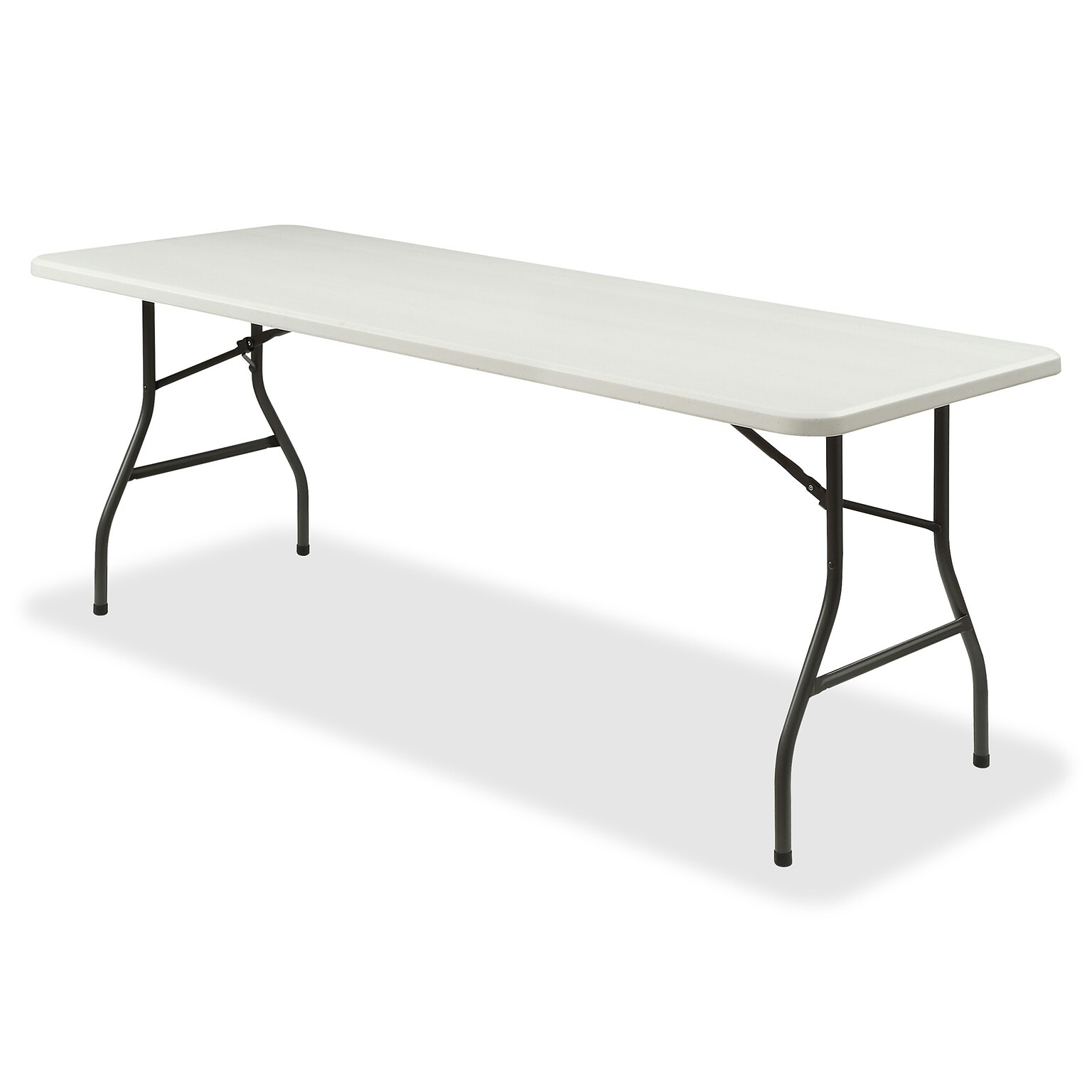 Lorell Extra Capacity Ultra-Lite Folding Table, 30D x 96W x 29.3H, Gray (LLR12348)