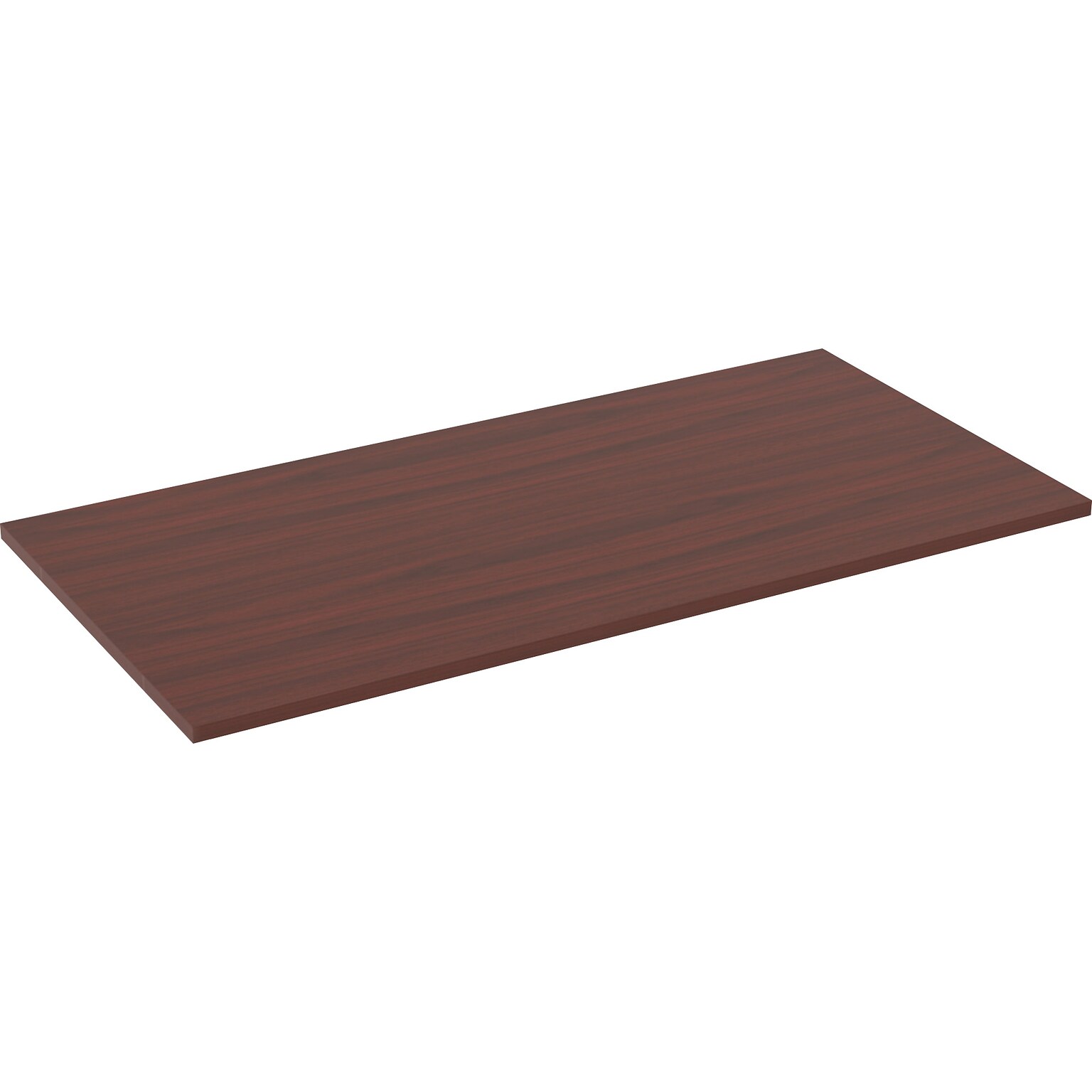 Lorell Relevance Series Laminate Tabletop, 59.9W x 29.5D, Mahogany (LLR16200)