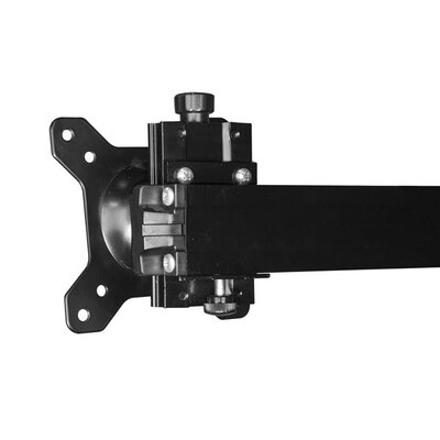 StarTech Wall Mount Dual Monitor Arm, Steel Adjustable, Up to 24", Black (ARMDUALWALL)