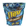 Flipz Mini Chocolate Covered Pretzels Snack Bags, 24 Count (00032)