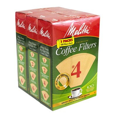 Melitta Premium 12-Cup Paper Coffee Filter, Cone Shape, 3/Pack (220-00695)