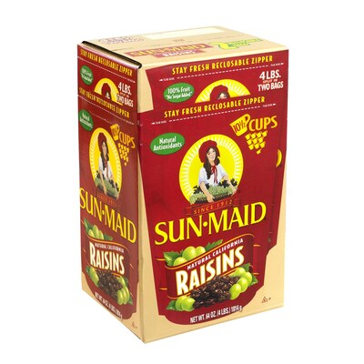 Sun-Maid Natural California Raisins, 64 oz. (220-00703)