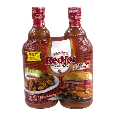 Franks RedHot Original Hot Sauce, 25 oz., 2/Pack (220-00709)