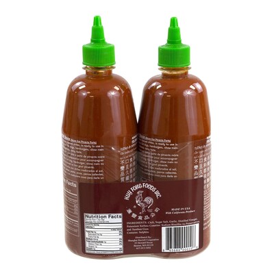 Sriracha Hot Chili Sauce, 28 oz., 2 Pack (00010)