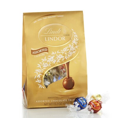 Lindt Lindor Assorted Caramel Chocolate Truffles, 15.2 oz. (L002374)
