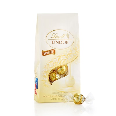 Lindt Lindor White Chocolate Truffles, 8.5 oz., 2 Pack (L00563)