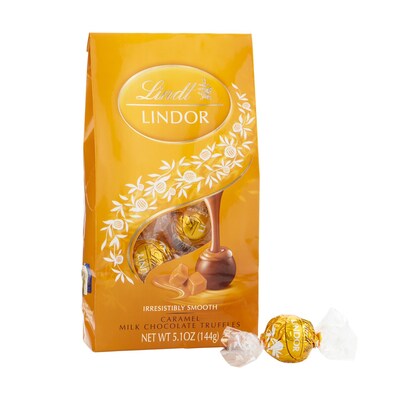 Lindt Lindor Truffle Caramel Milk Chocolate Truffles, 5.1 oz., 3 (301-01024)