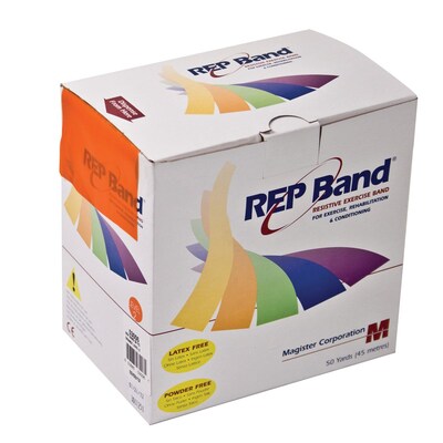Rep Latex-Free-Exercise Band, Orange, 50 Yard