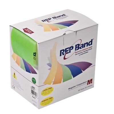 Rep Latex-Free-Exercise Band, Lime, 50 Yard