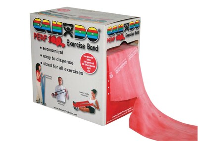 Cando Perf-100 100 Yard Exercise Band, Red