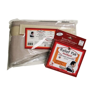 Relief Pak Moist Heat Set, Velour Foam with Pocket, Neck