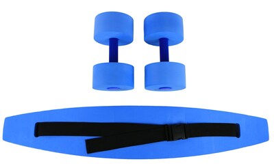 Cando Aquatic Exercise Kit (Jogger Belt, Hand Bars) Large, Blue