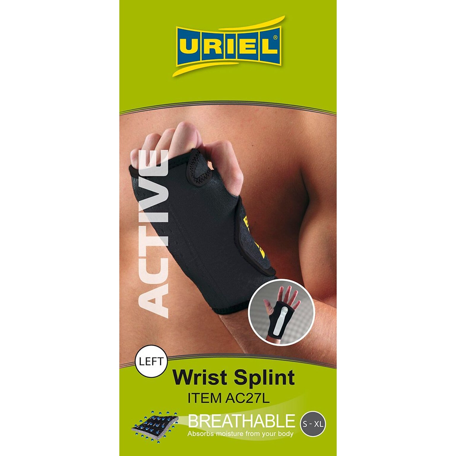 Uriel Neoprene Maximum Wrist Support, Universal Size, Left