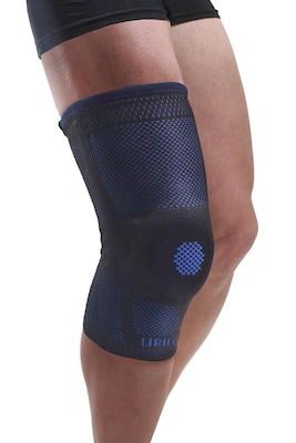 Uriel Genusil Rigid Knee Sleeve, Patella Support, Large, Blue