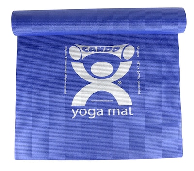 Cando Yoga Mat, Blue, 68 x 24 x 1/6, Eco-Friendly