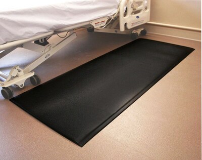 Fabsafe Fall Mat, 29 x 70 x 5/8, Black